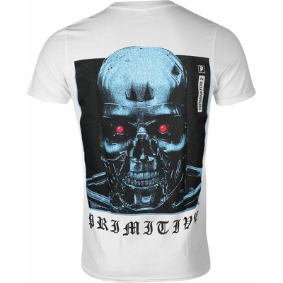 PRIMITIVE мъжка тениска PRIMITIVE х Terminator - Machine - бяла - papho2134-wht