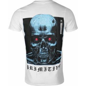 PRIMITIVE мъжка тениска PRIMITIVE х Terminator - Machine - бяла - papho2134-wht
