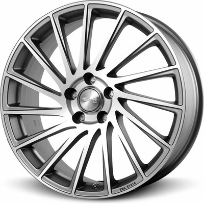 Brock B39 7x17 4x100 ET38 ferric grey polished