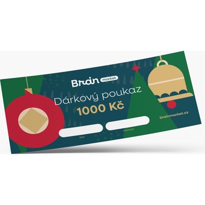 BrainMax Vánoční dárková elektronická poukázka 1000 Kč – Zboží Dáma