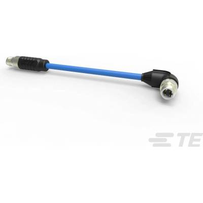 TE Connectivity upravený zástrčkový konektor pre senzory - aktory, 1-2322422-4, 1 ks