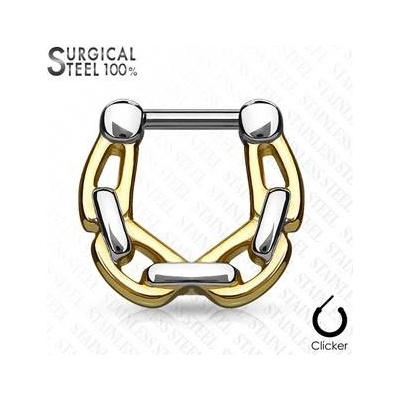 Šperky4U ocelový piercing do nosu septum NS0029