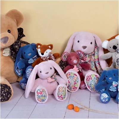 Doudou Histoire d´Ours kamarád růžový králíček 40 cm