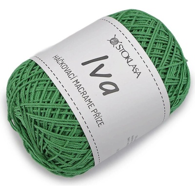 Háčkovací příze macrame Iva na tašky 75 g Varianta: 10 zelená, Balení: 1 ks 62467/162714/290328