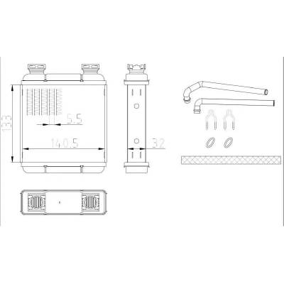 NRF Výměník tepla vnitřního vytápění NRF 54411