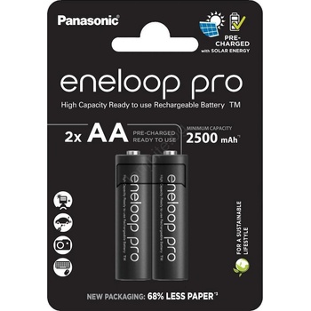 Panasonic - 2 бр. Акумулаторна батерия AA Eneloop Pro 2500 mAh (FT1048)