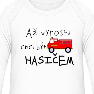 Bodýčko Až vyrostu chci být hasič dětské