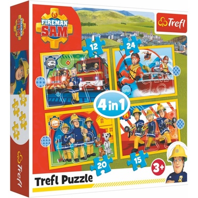 Trefl 34373 Požárník Sam 4 v 1 35 48 54 70 dílků