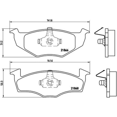 Sada brzdových destiček BREMBO P85025