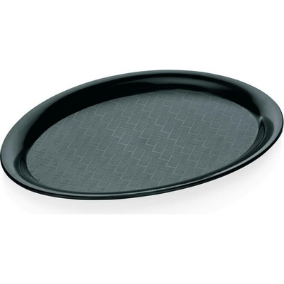 Wasa Podnos Gastro černý oválný 26,5 x 19 cm Červená skluzový PP