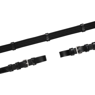 Schockemöhle Otěže plátěné s karabinami Neo Line černé stříbrné – Zboží Dáma Schockemöhle Otěže plátěné s karabinami Neo Line černé stříbrné – Zboží Dáma