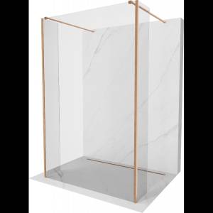 Mexen Kioto самостоятелна душ стена 160 x 30 x 30 см, прозрачна, четкана мед - 800-160-030-222-65-00-030 (800-160-030-222-65-00-030)