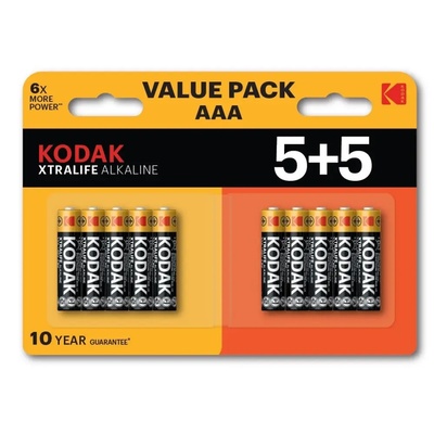 Kodak Алкална батерия Kodak XTRALIFE AAA 10 (пакет 5+5) (30423466)