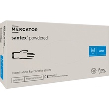 Mercator SANTEX latexové pudrované bílé 100 ks