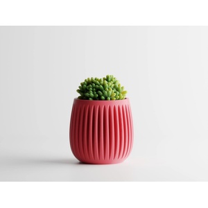  Кашпа Columna Голяма, 142x142xH140мм- Розова