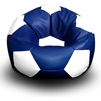 FITMANIA Fotbalový míč XXL+ podnožník Vzor: 11 MODRO-BÍLÁ