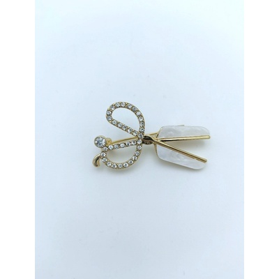 Phoenix brož Kadeřnické nůžky zlaté 1427111756