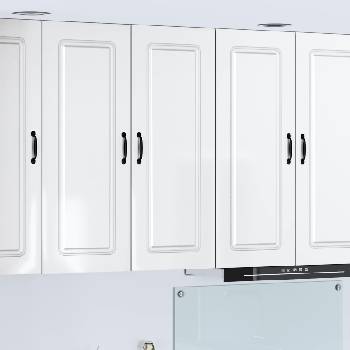 vidaXL Панел за миялна машина Kalmar Лъскаво бяло 80 x 31 x 100 см (884798)