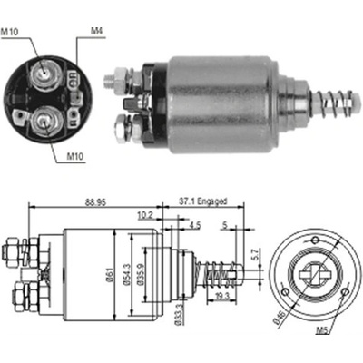 MAGNETI MARELLI Elektromagnetický spínač, startér 940113050187