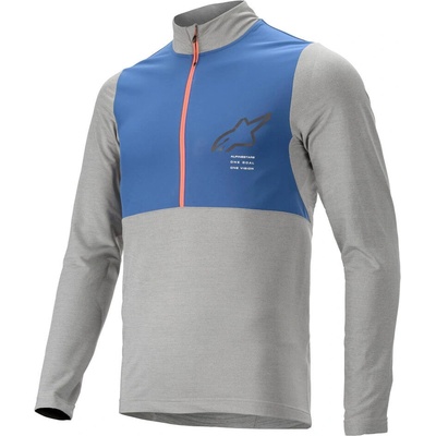 Alpinestars Nevada pánsky dlhý rukáv Melange Grey Mid Blue