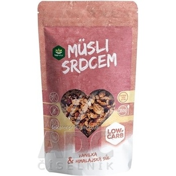 Topnatur Low carb müsli srdcom vanilka a himalájska soľ 350 g