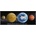 (C) 3D panoráma Terrestrial Planets