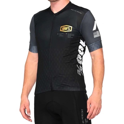 100% Exceeda pánsky krátky rukáv Black/Charcoal