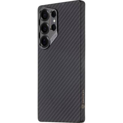 Tactical Samsung S26 Ultra TACTICAL MAGFORCE ARAMID силиконов протектор за телефон, ултратънък, карбонова шарка, ЧЕРЕН 57983129146 (57983129146)