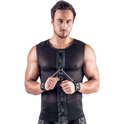 Svenjoyment Sleeveless Net Shirt with Handcuffs 2161990 Black L