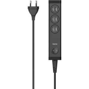 Hama Зарядно Hama USB мулти, 6 x USB-A, 34 W, Черен (HAMA-223201) - megamag