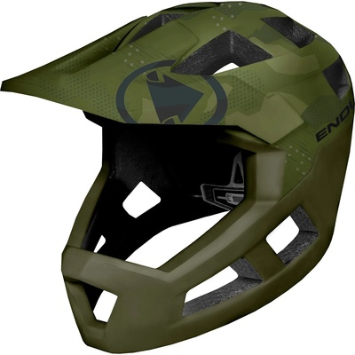 Endura Детска full Face каска Endura Kid's Singletrack Vollvisierhelm Bike helmet - Olivgrün - размер One Size (851-1390-0211)
