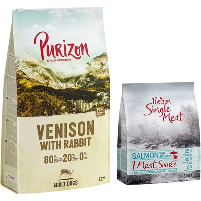 Purizon Adult 80:20:0 zvěřina s králíkem bez obilovin 12 kg