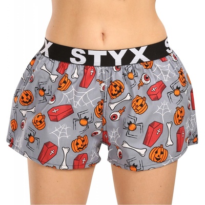 Styx Dámske trenky art športová guma Halloween rakvy (T1752)