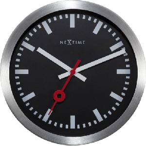 NeXtime Стенен или настолен часовник Station индекс 19 см (3998STZW)