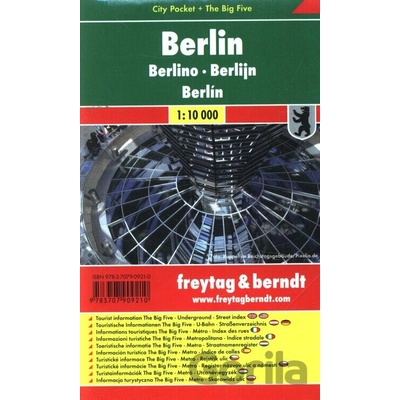 Berlin city plan centrum lamino 1:10 000
