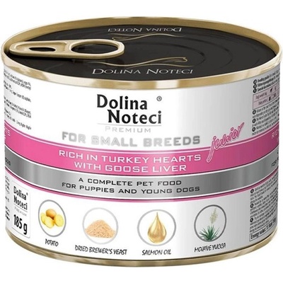 Dolina Noteci Premium Junior morčacie srdcia a husacie pečeň 185 g