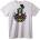 NOONEBRAND Тениска Байкер Череп - 2XL, White
