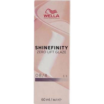 Wella Professionals Shinefinity Zero Lift Glaze demi-permanentná farba 08/8 Light Blonde Pearl 60 ml