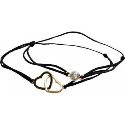 JSB sada náramků se srdíčky a krystalem Swarovski Elements Krystal 15812