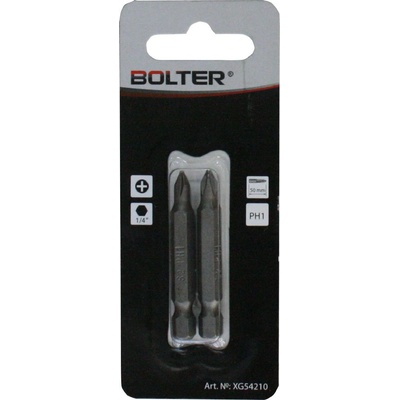 BOLTER Комплект накрайник бит Bolter - PH2, 1/4 inch, 50 mm, 2 бр (XG54211)