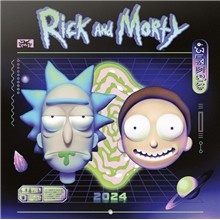 Oficiální nástěnný Rick and Morty s plakátem SQ 30 x 30 60 cm 2024