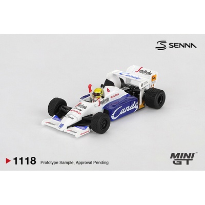 MINI GT Toleman TG184 19 Ayrton Senna 1984 Monaco Grand Prix 2nd Place blistr 1:64