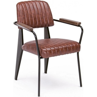 Bizzotto Винтидж стол nelly тъмнооранжев с подлакътници (0746111)