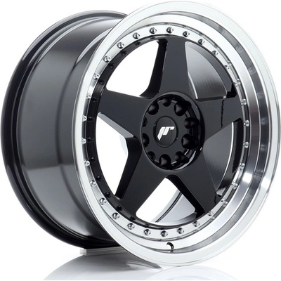 JR Wheels JR6 9,5x18 5x114,3 ET22,3/120 gloss black machined lip