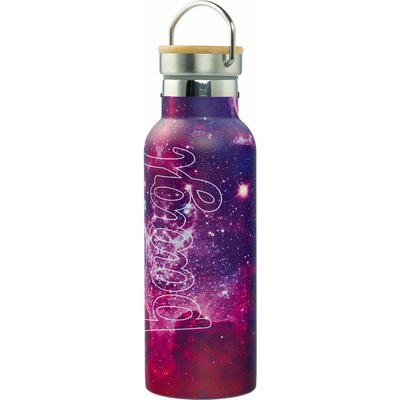 Baagl Termofľaša s bambusovým viečkom Galaxy 500 ml
