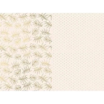 Baliaci papier ružový bodky a listy 70 x 200 cm - 2 ks