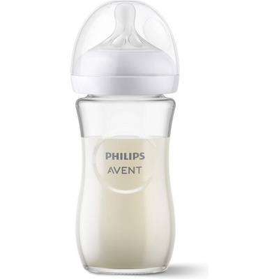 Philips Шише за хранене Philips Avent Natural Response 240 мл 1М+ стъклено SCY933/01 (00A.0578.001)