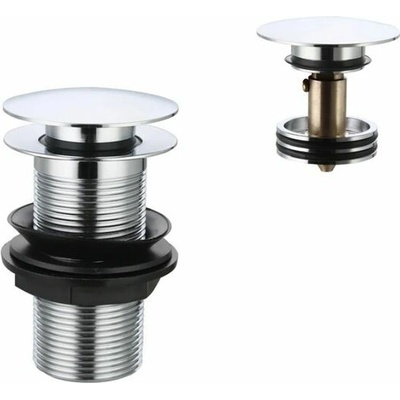 RAV Slezák Výpusť umyvadlová click-clack 5/4“, kartáčovaný nikl MD0798IN