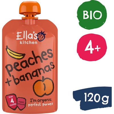 Ella's Kitchen BIO Banán s broskví 120 g