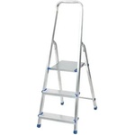 DRABEST Стълба алуминиева сертифицирана 2+1 стъпала drabest 125 кг (03090021)